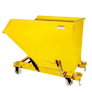 belino 1100升垃圾箱3毫米金属储物箱带轮子室外垃圾箱