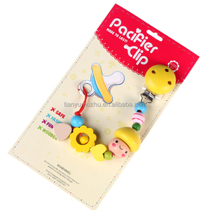 <span class=keywords><strong>Madera</strong></span> cadena de chupete, de <span class=keywords><strong>madera</strong></span> del bebé del pacificador clips - Product Image 3
