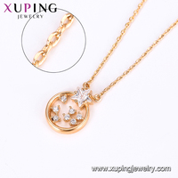 64471 Xuping Interior Design Ideas Tiendas de joyas Temperamental 18K Gold Covering Jewelry Set para boda