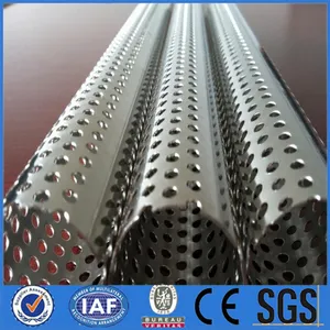 Stainless Steel Perforated Well Casing Pipe with hole diameter 16mm Factory