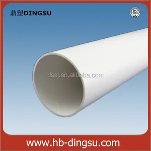 Çin 55mm Plastik Boru PVC Beyaz PVC drenaj borusu/plastik boru drenaj tüpü