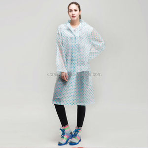 Baru Dicetak Promosi reusable eva Jas Hujan dengan titik merah - Product Image 3
