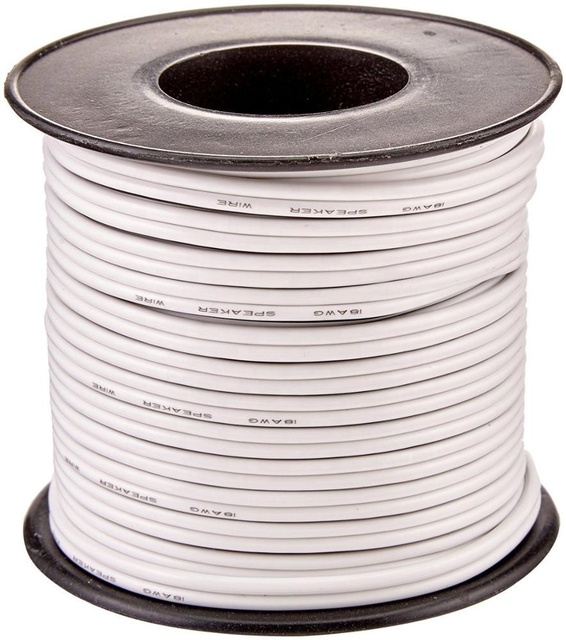Audio Profesional Ofc Speaker Wire White 16 Gauge Cable