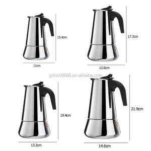 Cafetière à moka en acier inoxydable OEM Cafetière à moka <span class=keywords><strong>Filtre</strong></span> en acier inoxydable Moka Cafetière italienne <span class=keywords><strong>Percolateur</strong></span> - Product Image 1
