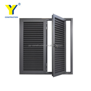 Louvered porte francesi/alluminio otturatore/persiane fisso louvered porta esterno louvered porta - Product Image 2