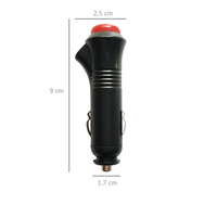Cargador de Coche, Adaptador para Encendedor de Cigarrillos con Interruptor de Encendido/Apagado a Cable de CC 5.5*2.1mm