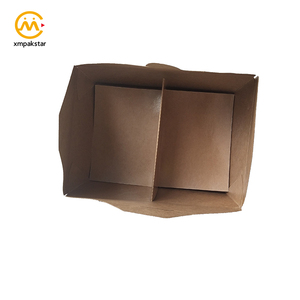 Respetuoso del medio ambiente desechables almuerzo resistente a la grasa de papel de kraft marrón caja de embalaje de alimentos - Product Image 4