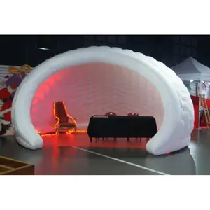 户外圆顶结构巨型充气活动音乐会舞台盖帐篷出售，大型充气空气外壳帐篷