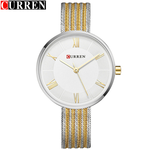 Vendita calda CURREN <span class=keywords><strong>orologio</strong></span> 9020 per le donne di moda sport <span class=keywords><strong>donna</strong></span> orologi al quarzo con 3ATM impermeabile <span class=keywords><strong>cinturino</strong></span> in <span class=keywords><strong>acciaio</strong></span> inox - Product Image 3