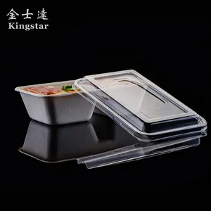 High quality blister plastic food container paper lid