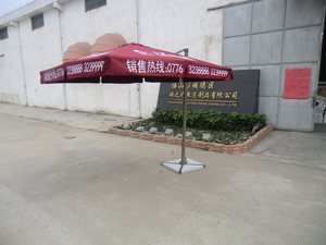 2024 paraguas de <span class=keywords><strong>patio</strong></span> al aire libre de aluminio barato de alta calidad más popular con base de piedra de mármol de poliéster impermeable para uso en hoteles - Product Image 5