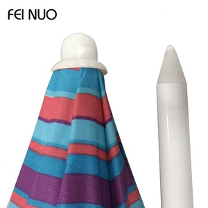 Sombrilla portátil para exteriores UPF50 +, personalizada, a rayas o paraguas de playa sólido con inclinación, gran oferta - Product Image 2