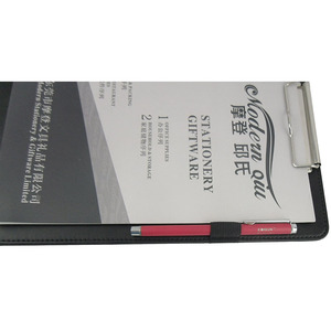Modernqiu Simple Design A4 Size Leather <strong>Clipboard</strong> Folder