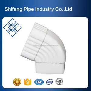 Nigeria 5.2 Inch Roof <span class=keywords><strong>PVC</strong></span> Nước Mưa Máng Xối Và <span class=keywords><strong>Downspout</strong></span> Phụ Kiện 90 Độ <span class=keywords><strong>Downspout</strong></span> Khuỷu Tay - Product Image 2