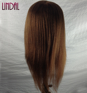Cabeza <span class=keywords><strong>de</strong></span> Maniquí LINDAL para Peinado, con Cabello Humano Real <span class=keywords><strong>de</strong></span> Alta Calidad, para Prácticas <span class=keywords><strong>de</strong></span> Estilismo - Product Image 4