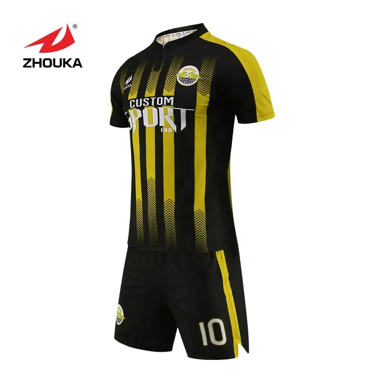 create own black and gold football jersey custom soccer jersey maker football shirt designer online