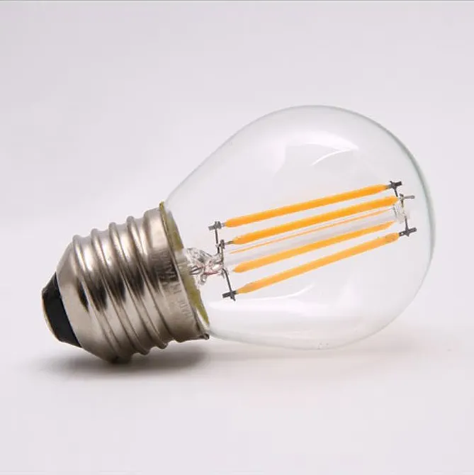 Led Filament Light Bulb PS45 E27 B22 Base 2 Watt Clear Glass Cover LED Filament Light Bulb For Decoration
