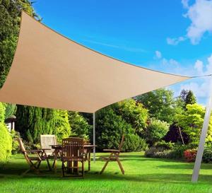 Waterproof Triangular Patio <strong>Sun</strong> Shade <strong>Sail</strong> Combination Net Awning <strong>Canopy</strong> - Product Image 1