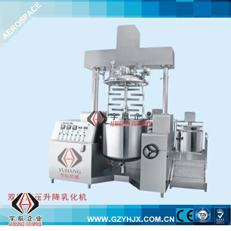 Mezclador de emulsionante al vacío, fabricación, inclinable, homogeneizador