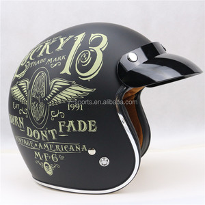 ECE Được Phê Duyệt Cổ Điển Mũ Bảo Hiểm Retro Xe Máy Mũ Bảo Hiểm Cho Chopper Xe Đạp Xe Máy Mũ Bảo Hiểm Casto Moto - Product Image 2