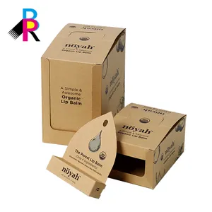 Custom printed natural brown paper box kraft paper box packaging