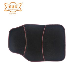 Universal Fit Sports Design 4-Piece Non-Skid Carpet <strong>Car</strong> <strong>Mats</strong> with <strong>Red</strong> Lines for Protective Use - Product Image 2