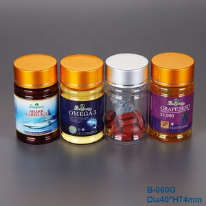 Bán Buôn 60ML Nhựa <span class=keywords><strong>PET</strong></span> Tái Chế Pill Chai Với Nắp Vàng - Product Image 5