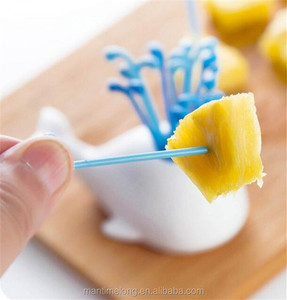 1 ensemble de fourchettes à fruits fantaisie en forme de <span class=keywords><strong>baleine</strong></span>, ustensiles de fête en plastique, modèle Baleen Spouting mtl - Product Image 3