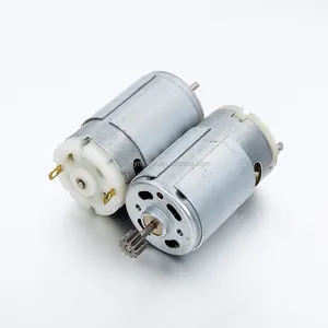 12 v电机RS-395，395微型电机蜗轮，碳刷微型直流电机rs-395