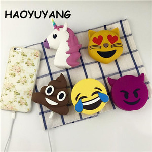 Licorne de Bande Dessinée Puissance Banque Chat <span class=keywords><strong>Emoji</strong></span> 2600 mah Portable Power <span class=keywords><strong>Bank</strong></span> Pour iPhone6 Chargeur - Product Image 2
