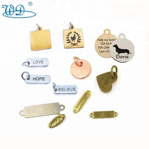 OEM carta etiquetas <span class=keywords><strong>de</strong></span> metal <span class=keywords><strong>de</strong></span> cobre estampado chapado en oro rosa promoción metal encanto <span class=keywords><strong>de</strong></span> la joyería <span class=keywords><strong>de</strong></span> la etiqueta - Product Image 6