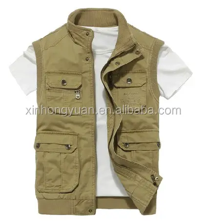 good quality durable custom work vest for men