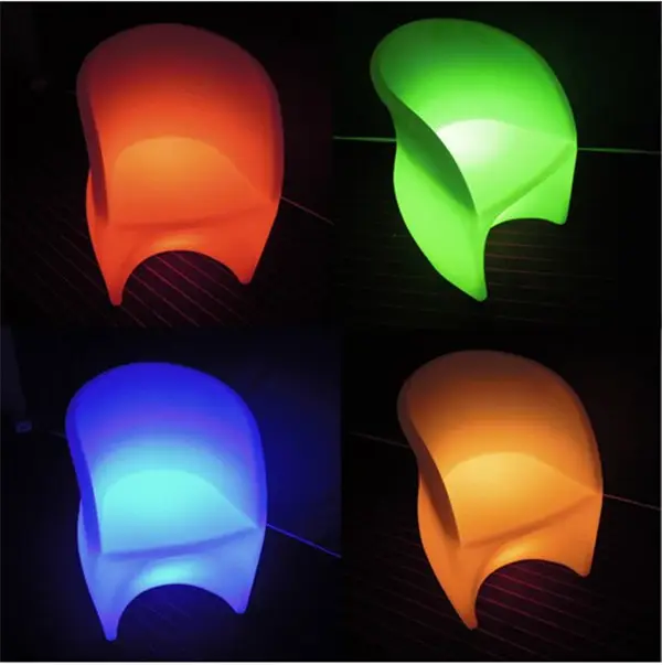 bar table specific use and modern appearance rechargeable led light up colorful bar chair