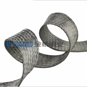 Alpha flexível plana fio de cobre trançado
