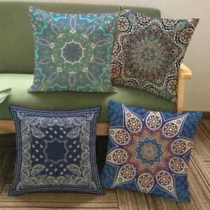 Bán Hot Kinh Thánh Mandala Trung Đông Armenia Ấn Độ Oriental Bliss Mặt Trời Mặt Trăng Ararat Hoa Arabesque Cushion Cover Sofa Gối Trường Hợp