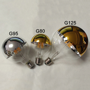 G125 Shadowless Half Mirror Led Filament <strong>Bulb</strong> - Product Image 2