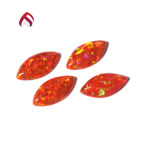 Venta al por mayor de la forma de marquesa de sintético ópalo de fuego gemas sueltas - Product Image 3