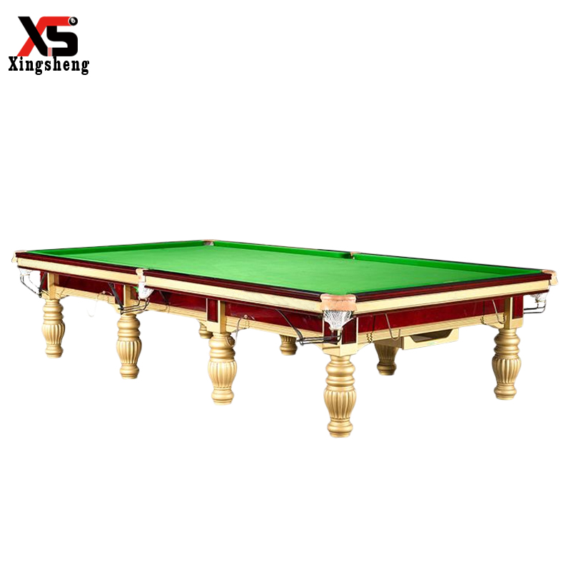 Профессиональный стальной стол для снукера из массива дерева 12 футов