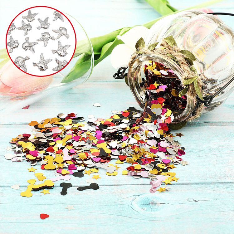 Настольные рассеиватели конфетти, золото, свадебное украшение