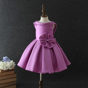 Kain Renda Katun Bunga Cetak Gaun Pesta Anak Gaun Anak Layanan OEM Sifon Medium Tanpa Lengan Tersedia D20 Sebagai Pic - Product Image 5