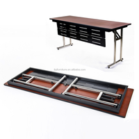 Table d'étude à pied pliable et plateau en stratifié, 30 cm