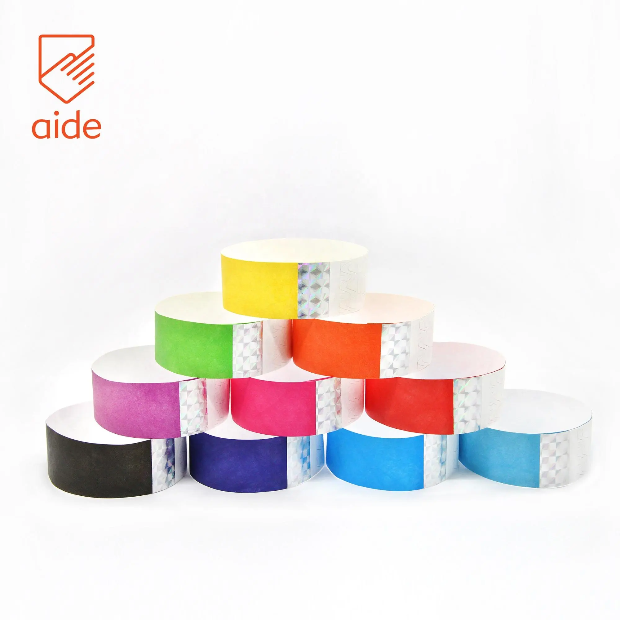 Event Paper Wristbands Water Proof Disposable Gliding Tyvek Printable Paper Tickets Wristbands ID Bracelets For Events
