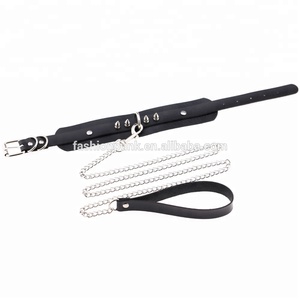 Exaggerated punk rivets studs kraag flirt <span class=keywords><strong>SM</strong></span> choker ketting hondenslaven trekkoord choker ketting - Product Image 4