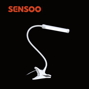 Super <span class=keywords><strong>lumineux</strong></span> 24 led puces 5 w 340 Lm ABS et PC blanc robuste clip bureau de travail <span class=keywords><strong>lit</strong></span> table d'appoint lampe - Product Image 3