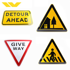 Logo di scossa elettrica personalizzato riflettente di alta qualità che avverte i segnali di pericolo di traffico segnale di avvertenza - Product Image 2