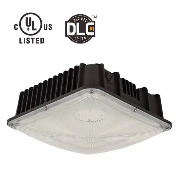 Lampu LED 75W untuk Pompa Bensin dengan IP 65 Lampu Garasi Parkir Priofile Rendah Tahan Air CUL/DLC/CE