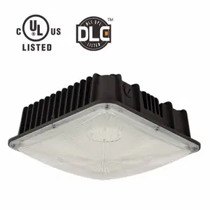 Luz de led 75w para estação de gasolina, para ip 65 à prova d' água culpa/dlc/ce estacionamento de baixo priofile