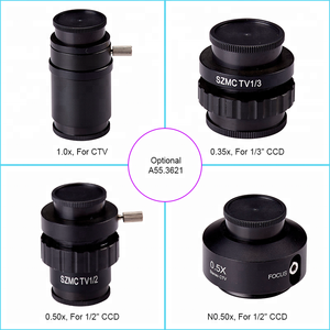 OPTO-EDU A23.3645N-B1T 0.7X-4.5X 三眼ズーム実体顕微鏡 <span class=keywords><strong>WF10x</strong></span>接眼レンズ ポールスタンド 3年保証 1:6.5ズーム比 - Product Image 5