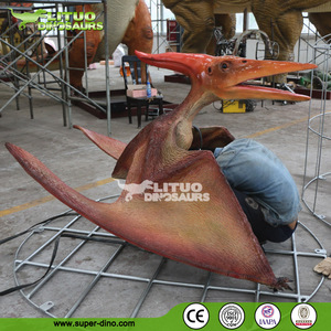 Dinopark-Robot de tamaño real, dinosaurio Pteranodon en jaula, Animatronic - Product Image 2