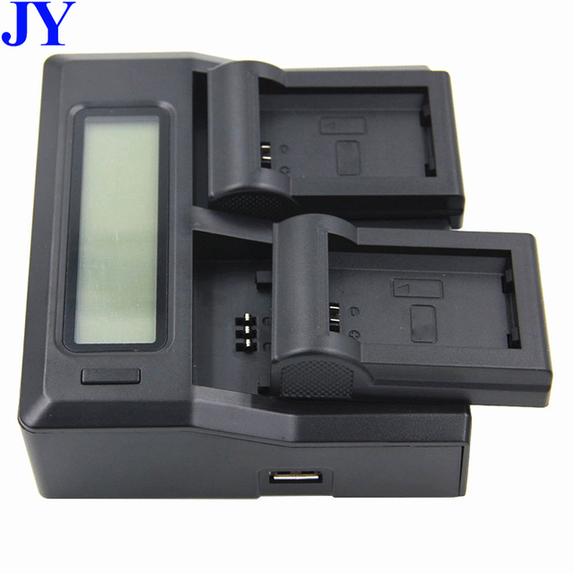 Wholesale Price Portable NP-FW50 LCD Dual Battery Charger for Sony NP-FW50 NEX-3 NEX-6 NEX-C5 SLT-A37 A5100 A7 II